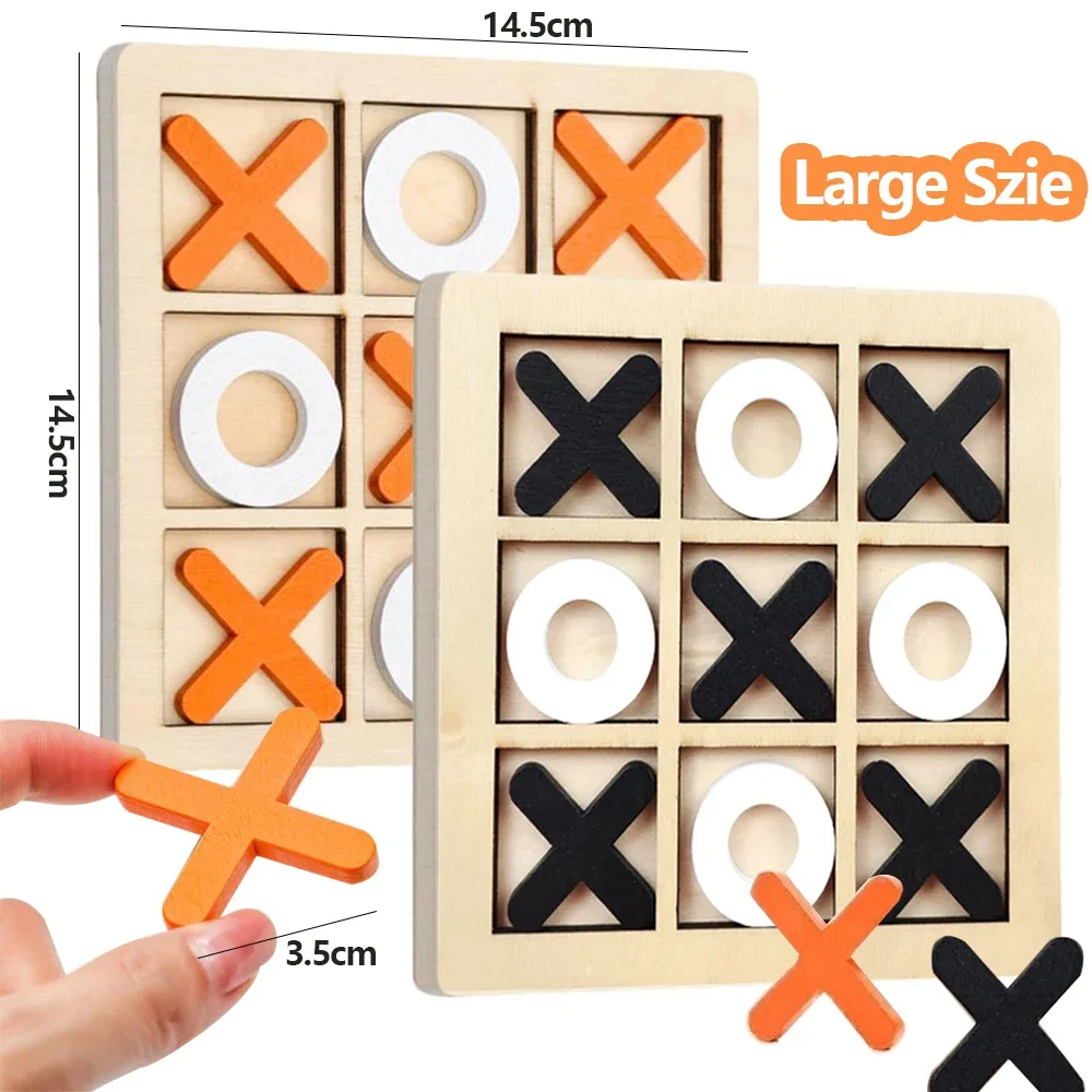 Board Game For Kids - Деревянная игра XO Tic Tac Toe,