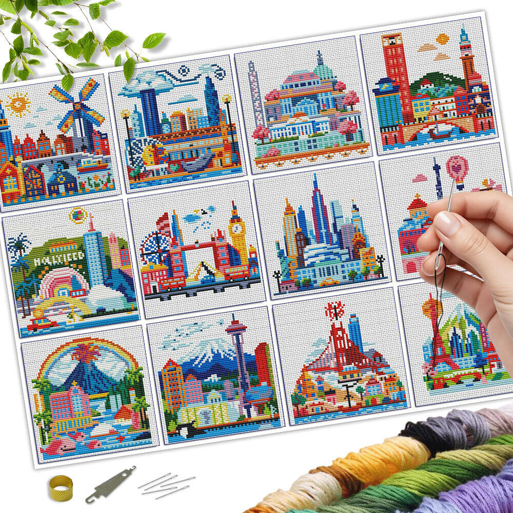 Miniature Painting Set - Disney 16 шт. мини-вышивка мультфильм Лило