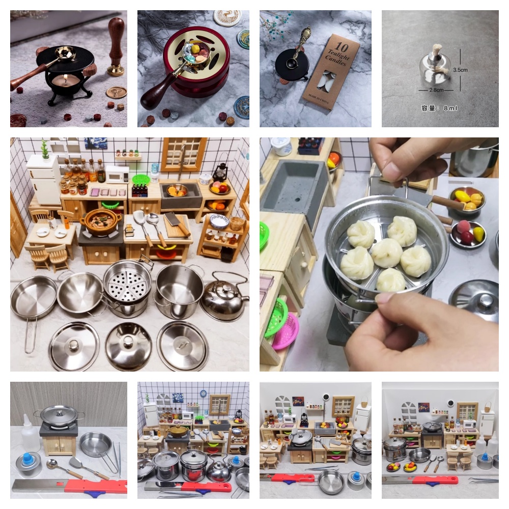 Miniature Painting Set - Кукольный домик, миниатюрная кухня, имитация кухонной