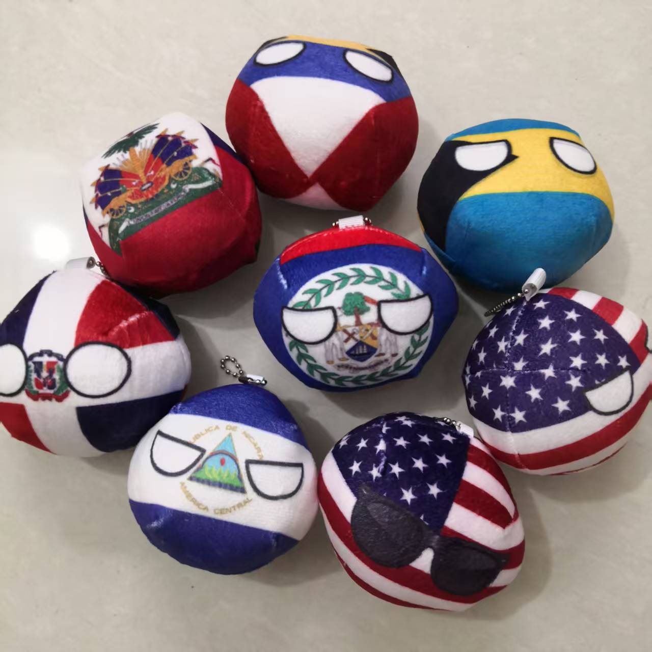 Board Game Jamaica - Countryballs, плюшевый брелок, кукла, США, Канада,