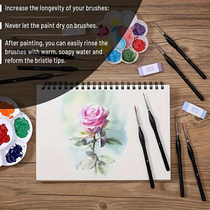 Кисть для рисования с тонким н – обзор и цена Miniature Painting Set