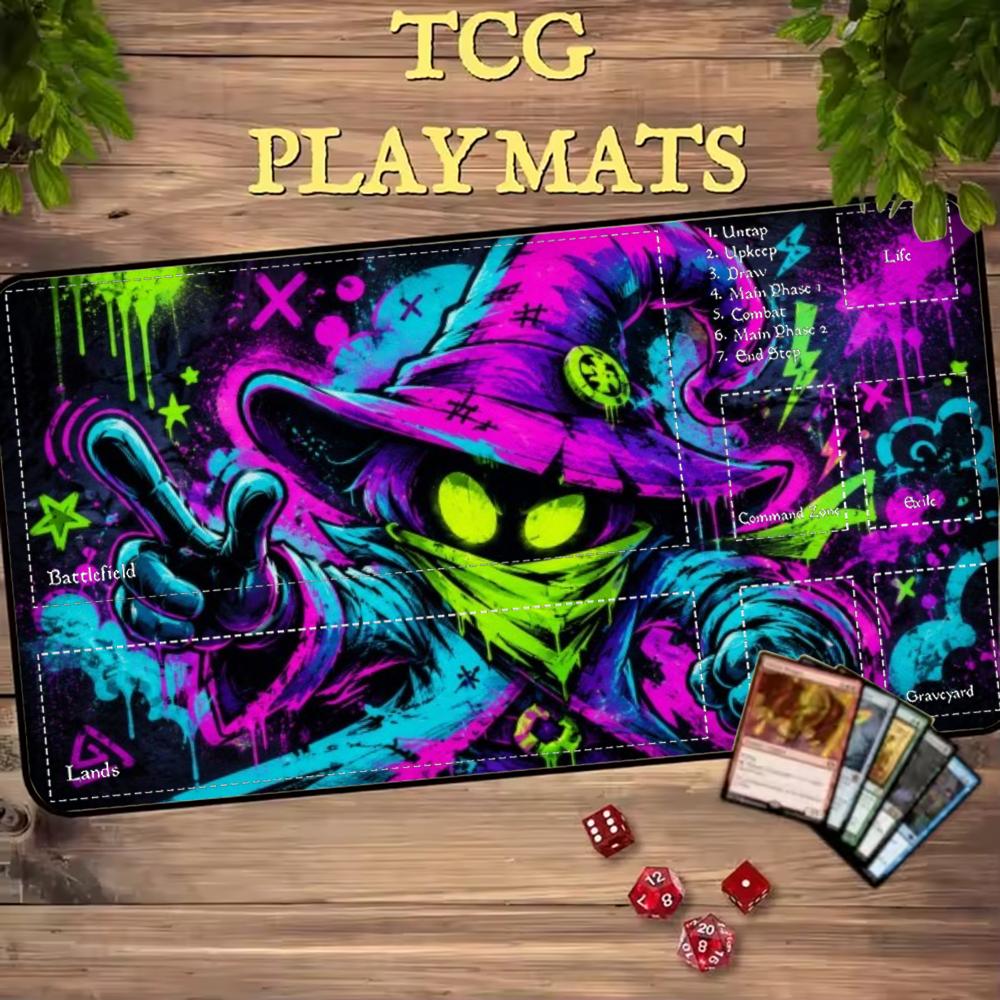 Игровой коврик MTG Neon Splash – обзор и цена Play Mat Neoprene